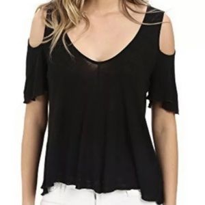 Free People Bittersweet Cold Shoulder Shirt